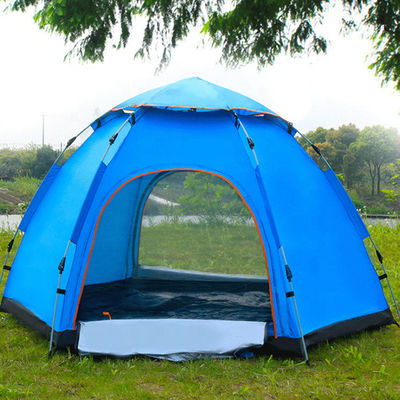 야영하는 야외 인스턴트식품 팝업은 190T 태피터 구성 방풍 방수를 텐트로 덮습니다